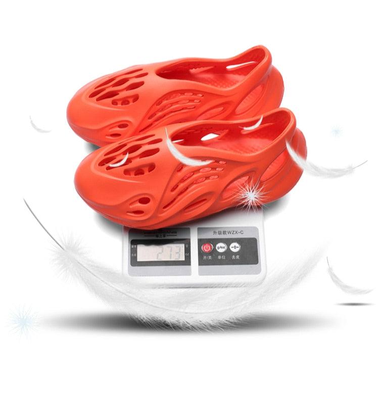 Women's Sandals Summer Hole Shoes Rubber Clogs Unisex Garden Shoes Beach Flat Sandals Water Sneaker Shoes For Walking Pool Yard Garden Breathable Unisex Shoes Stevvex