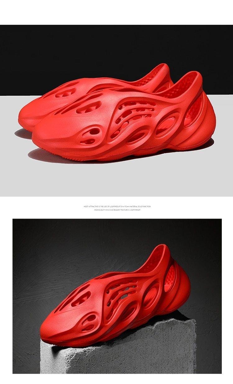 Women's Sandals Summer Hole Shoes Rubber Clogs Unisex Garden Shoes Beach Flat Sandals Water Sneaker Shoes For Walking Pool Yard Garden Breathable Unisex Shoes Stevvex