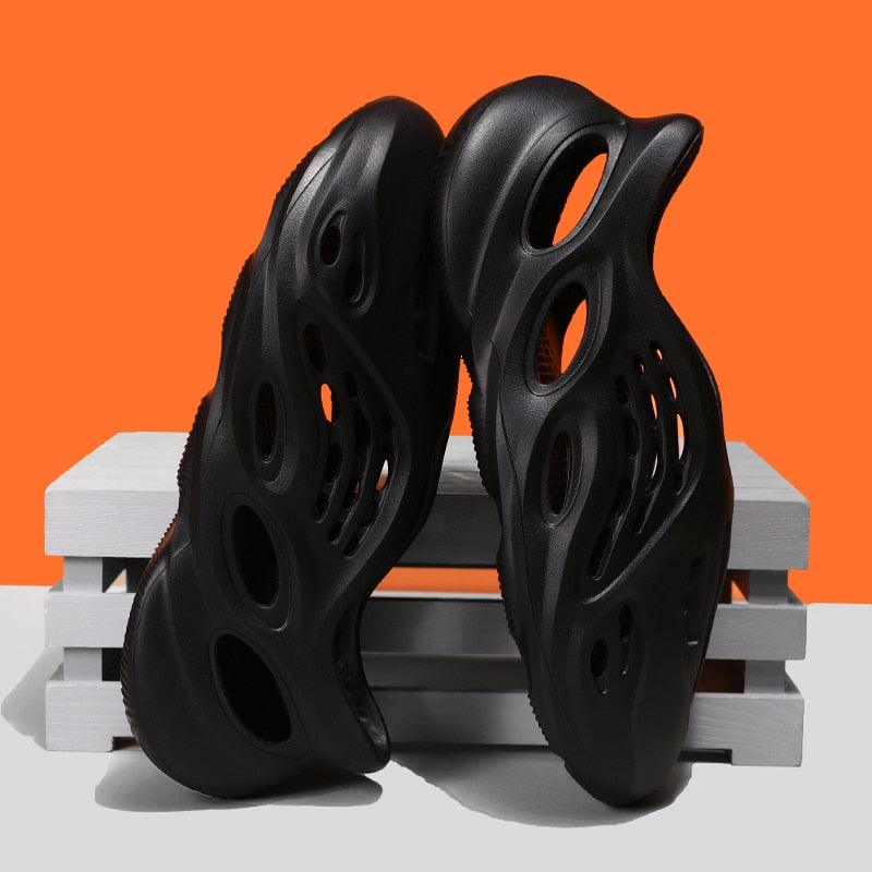 Women's Sandals Summer Hole Shoes Rubber Clogs Unisex Garden Shoes Beach Flat Sandals Water Sneaker Shoes For Walking Pool Yard Garden Breathable Unisex Shoes Stevvex