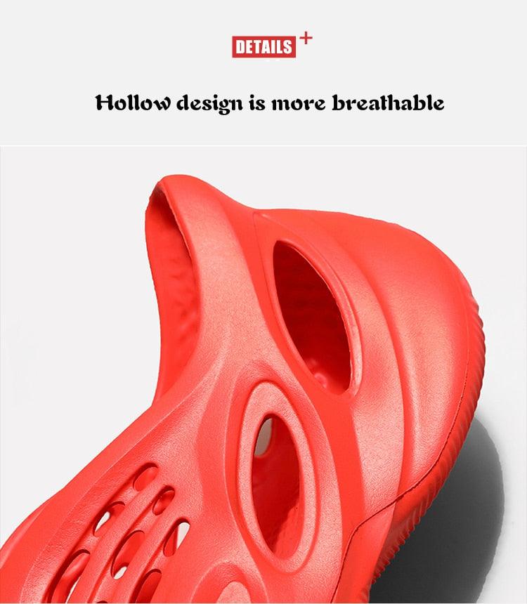 Women's Sandals Summer Hole Shoes Rubber Clogs Unisex Garden Shoes Beach Flat Sandals Water Sneaker Shoes For Walking Pool Yard Garden Breathable Unisex Shoes Stevvex