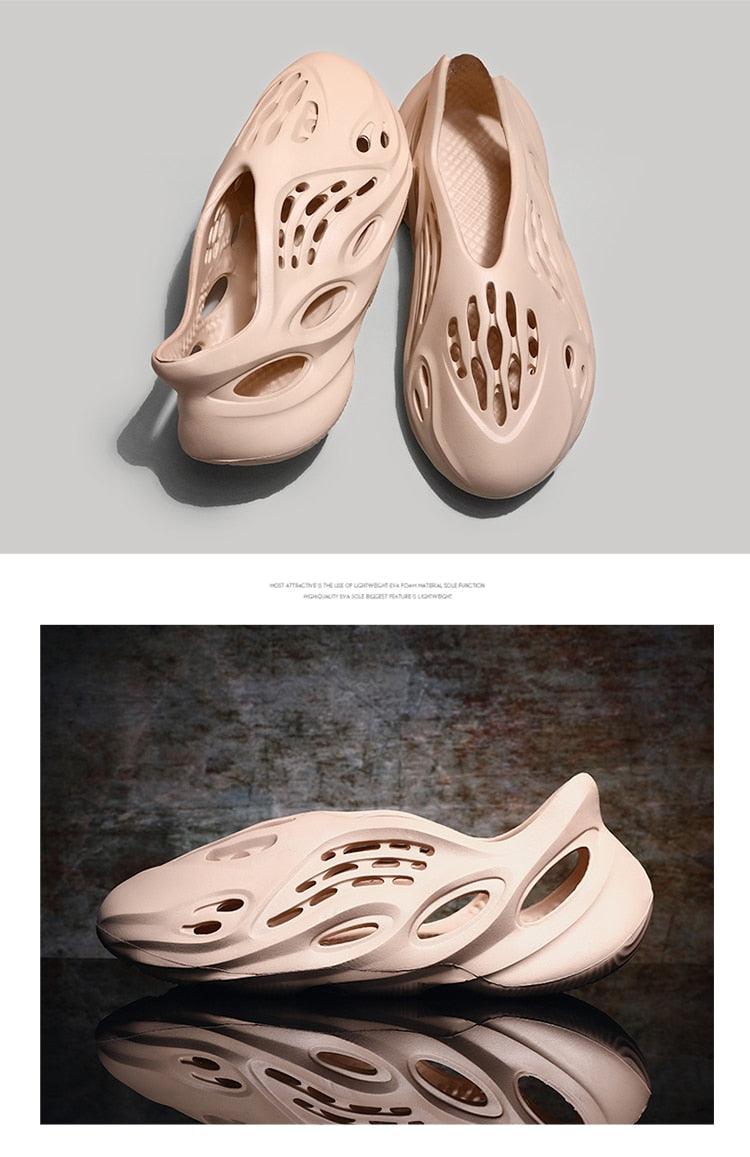 Women's Sandals Summer Hole Shoes Rubber Clogs Unisex Garden Shoes Beach Flat Sandals Water Sneaker Shoes For Walking Pool Yard Garden Breathable Unisex Shoes Stevvex