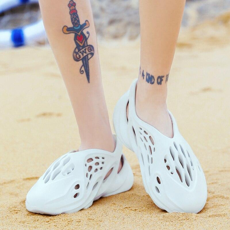 Women's Sandals Summer Hole Shoes Rubber Clogs Unisex Garden Shoes Beach Flat Sandals Water Sneaker Shoes For Walking Pool Yard Garden Breathable Unisex Shoes Stevvex