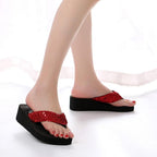Women's Sandals Summer Slippers Elegant Butterfly Shoes Open Toe Fashion Comfortable Elegant Platform Shoes Pink Sandals For Women Dressy Modern Thick Platform Sandals Stevvex