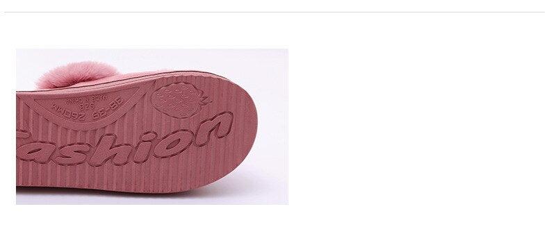 Women's Shoes Rabbit Ear Floor Indoor Cotton Slippers Winter Autumn Shoes Women Non-Slip Thick Bottom House Animal Slippers For Women Mens Winter Warm Memory Foam Cartoon Home Slippers Stevvex
