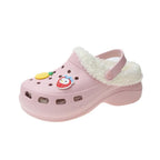 Women's Slippers Summer New Thick Soles Fashion Leather Shoes Flip Flops Women Clogs Winter Slippers Arch Support House Slippers Slip On Garden Shoes Warm Home Shoes Stevvex