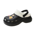 Women's Slippers Summer New Thick Soles Fashion Leather Shoes Flip Flops Women Clogs Winter Slippers Arch Support House Slippers Slip On Garden Shoes Warm Home Shoes Stevvex