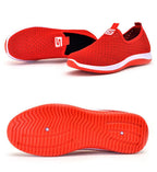 Women's Sneakers Espadrrilles Breathable Mesh Summer Shoes For Women Walking Solid Non Slip Casual Shoes Girls Tennis Slip On Sneakers Lightweight Comfortable Mesh Casual Sneakers Stevvex