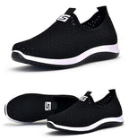 Women's Sneakers Espadrrilles Breathable Mesh Summer Shoes For Women Walking Solid Non Slip Casual Shoes Girls Tennis Slip On Sneakers Lightweight Comfortable Mesh Casual Sneakers Stevvex
