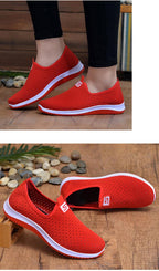 Women's Sneakers Espadrrilles Breathable Mesh Summer Shoes For Women Walking Solid Non Slip Casual Shoes Girls Tennis Slip On Sneakers Lightweight Comfortable Mesh Casual Sneakers Stevvex