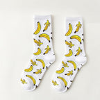 Women's Socks Combed Out Of Pure Cotton Colorful Cartoon Cute Funny Happy Kawaii Moon Strawberry Cactus Ankle Socks For Men And Women Stevvex