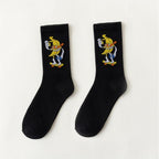 Women's Socks Combed Out Of Pure Cotton Colorful Cartoon Cute Funny Happy Kawaii Moon Strawberry Cactus Ankle Socks For Men And Women Stevvex