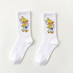 Women's Socks Combed Out Of Pure Cotton Colorful Cartoon Cute Funny Happy Kawaii Moon Strawberry Cactus Ankle Socks For Men And Women Stevvex