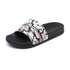 Women's Summer Flip Flops Slippers Soft Slides Cherry Home Bathroom Non Slip Casual Beach Quick Drying Slide Sandal With Thick Sole Non-Slip Soft Shower Open Toe Slippers Stevvex