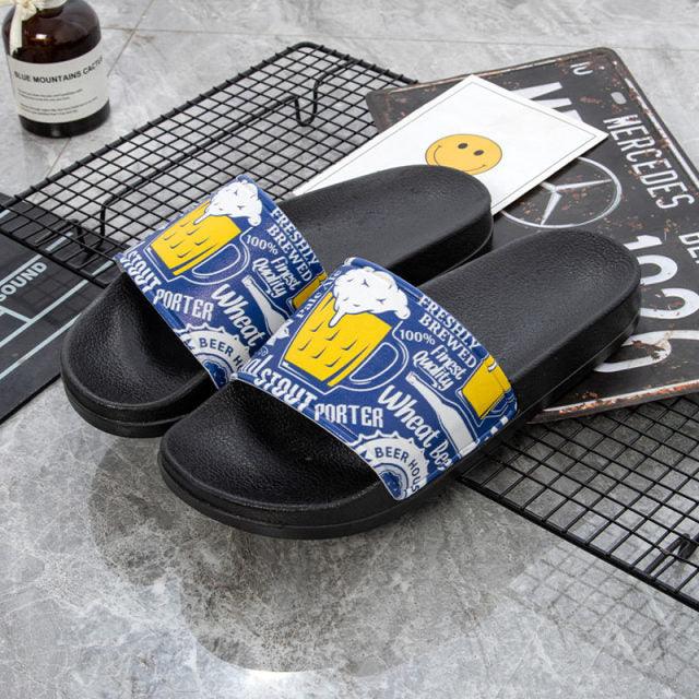 Women's Summer Flip Flops Slippers Soft Slides Cherry Home Bathroom Non Slip Casual Beach Quick Drying Slide Sandal With Thick Sole Non-Slip Soft Shower Open Toe Slippers Stevvex