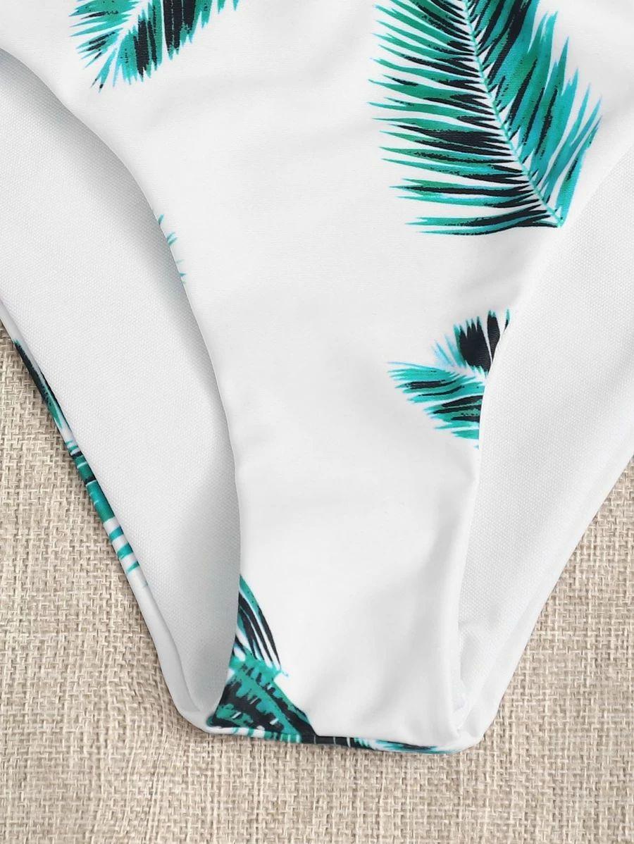 Women's Swimsuit Bikini Swimwear Floral Random Print Bikini Set Push-Up Bikinis Swim Suit Female Beachwear Swim Women Swimsuits Halter Push Up Bikini Two Piece Bathing Suits For Women Stevvex