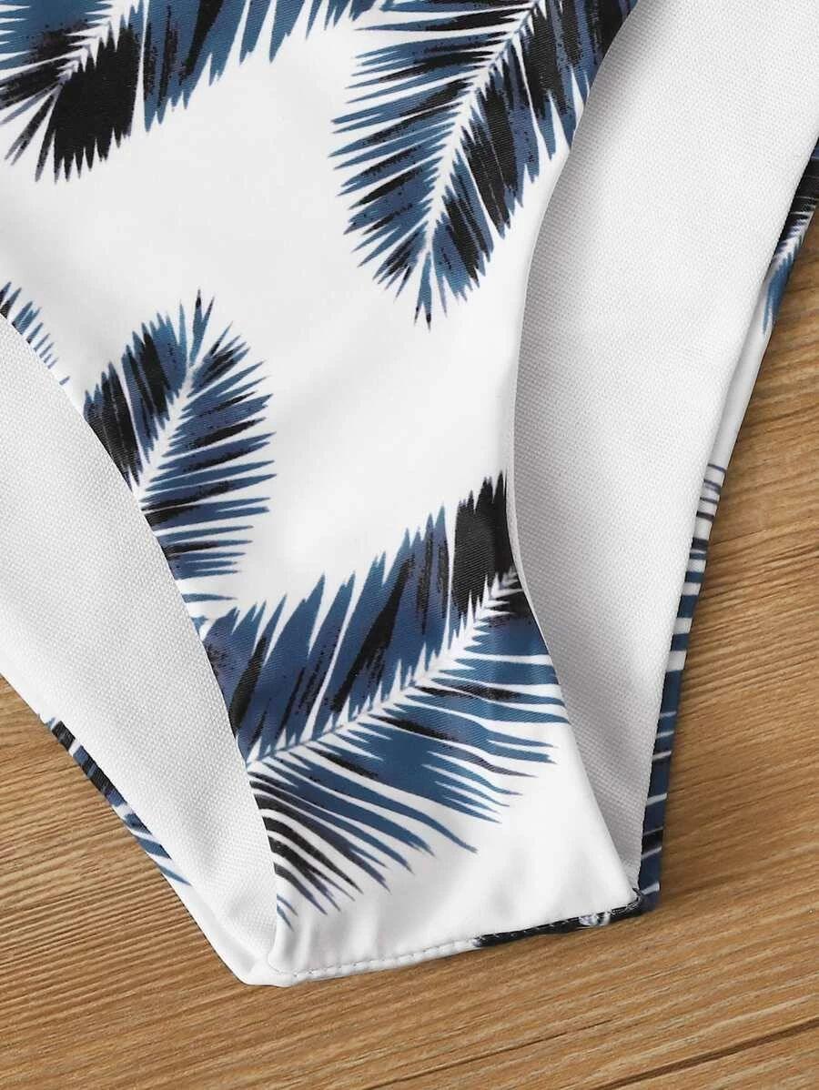 Women's Swimsuit Bikini Swimwear Floral Random Print Bikini Set Push-Up Bikinis Swim Suit Female Beachwear Swim Women Swimsuits Halter Push Up Bikini Two Piece Bathing Suits For Women Stevvex
