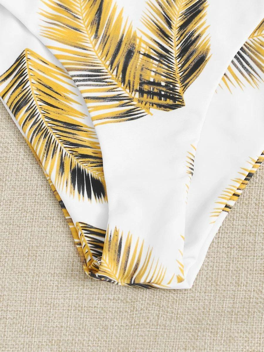 Women's Swimsuit Bikini Swimwear Floral Random Print Bikini Set Push-Up Bikinis Swim Suit Female Beachwear Swim Women Swimsuits Halter Push Up Bikini Two Piece Bathing Suits For Women Stevvex