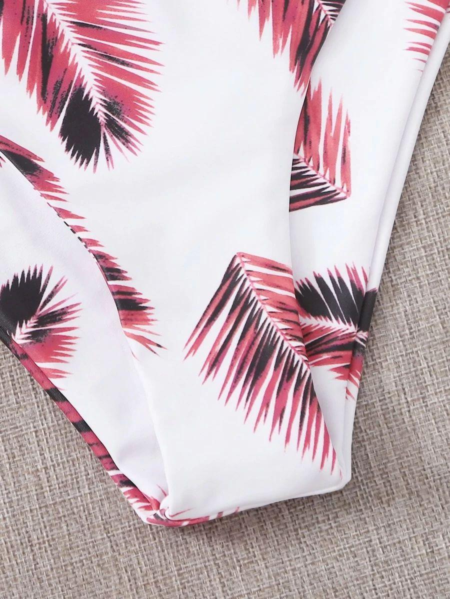 Women's Swimsuit Bikini Swimwear Floral Random Print Bikini Set Push-Up Bikinis Swim Suit Female Beachwear Swim Women Swimsuits Halter Push Up Bikini Two Piece Bathing Suits For Women Stevvex