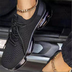 Women's Vulcanize Stylish Sneakers Fashionable Luxury Summer Air Cushion Sole Running Lightweight Mesh Tennis Sneaker Fashion Athletic Walking Shoes Elegant Design Stevvex