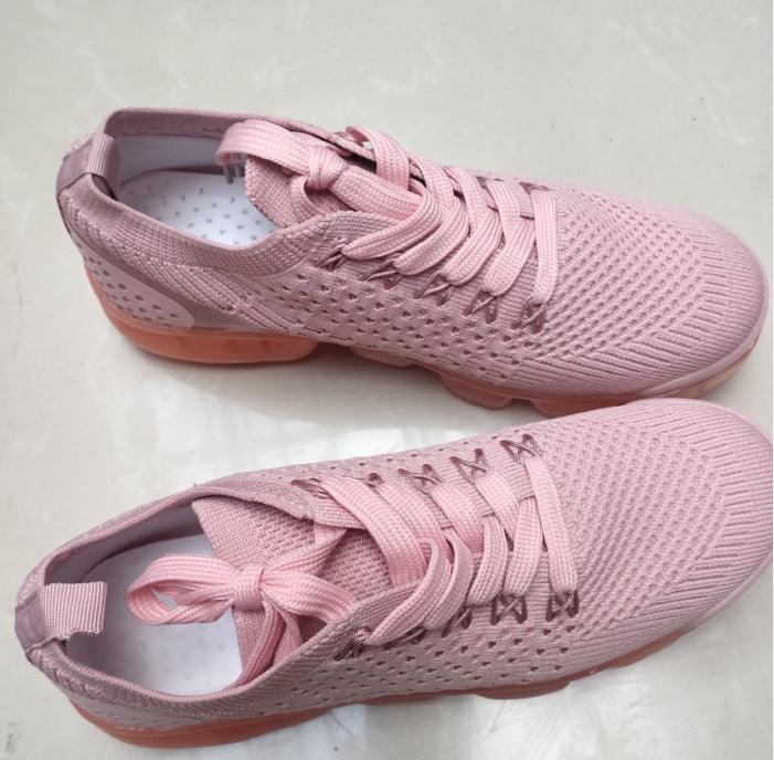 Women's Vulcanize Stylish Sneakers Fashionable Luxury Summer Air Cushion Sole Running Lightweight Mesh Tennis Sneaker Fashion Athletic Walking Shoes Elegant Design Stevvex