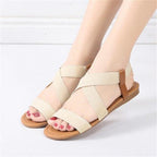 Women Sandals Breathable Comfort Walking Shoes Heels Summer Platform Sandal Casual Comfortable Sandals For Women Ankle Elastic Lightweight Soft Modern Beach Sandals Stevvex