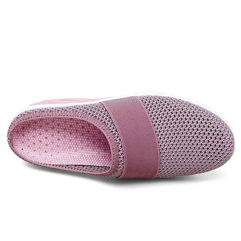 Women Sandals Fashion Platform Shoes Comfy Clogs Breathable Slippers Mesh Lightweight Footwear Air Cushion Platform Mesh Sneaker Sandals For Female Lightweight Beach Shoes Stevvex