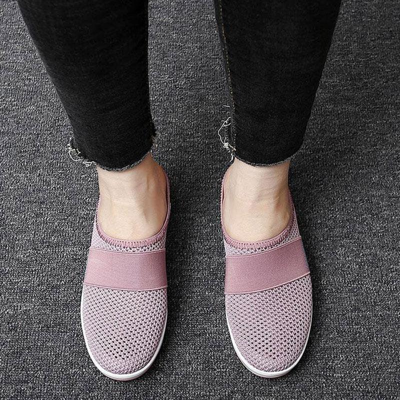 Women Sandals Fashion Platform Shoes Comfy Clogs Breathable Slippers Mesh Lightweight Footwear Air Cushion Platform Mesh Sneaker Sandals For Female Lightweight Beach Shoes Stevvex