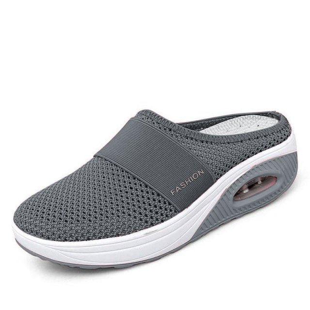 Women Sandals Fashion Platform Shoes Comfy Clogs Breathable Slippers Mesh Lightweight Footwear Air Cushion Platform Mesh Sneaker Sandals For Female Lightweight Beach Shoes Stevvex