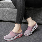 Women Sandals Fashion Platform Shoes Comfy Clogs Breathable Slippers Mesh Lightweight Footwear Air Cushion Platform Mesh Sneaker Sandals For Female Lightweight Beach Shoes Stevvex