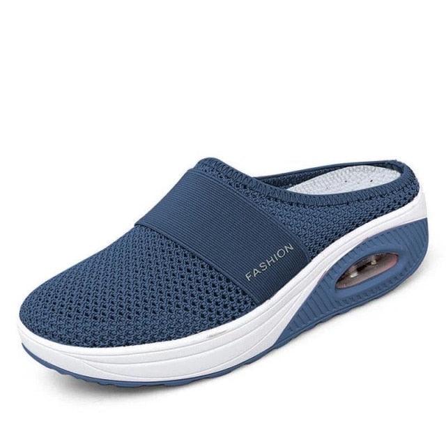 Women Sandals Fashion Platform Shoes Comfy Clogs Breathable Slippers Mesh Lightweight Footwear Air Cushion Platform Mesh Sneaker Sandals For Female Lightweight Beach Shoes Stevvex