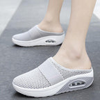 Women Sandals Fashion Platform Shoes Comfy Clogs Breathable Slippers Mesh Lightweight Footwear Air Cushion Platform Mesh Sneaker Sandals For Female Lightweight Beach Shoes Stevvex