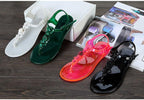 Women Sandals Flip Flops New Summer Fashion Beach Flower Breathable Non-Slip Flat Slides Casual Womens Flat Sandals T-strap Thong Summer Flip Flops Dressy Sandals Stevvex