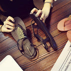 Women Sandals Flip Flops Summer Flat Shoes Woman Sandals Beach Flat Sandals T-Strap Sandals Strappy Flip Flop Sandal Flat Slide Casual Summer Beach Thong Slipper Stevvex