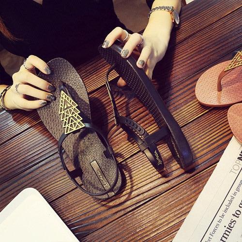 Women Sandals Flip Flops Summer Flat Shoes Woman Sandals Beach Flat Sandals T-Strap Sandals Strappy Flip Flop Sandal Flat Slide Casual Summer Beach Thong Slipper Stevvex
