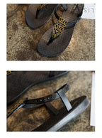 Women Sandals Flip Flops Summer Flat Shoes Woman Sandals Beach Flat Sandals T-Strap Sandals Strappy Flip Flop Sandal Flat Slide Casual Summer Beach Thong Slipper Stevvex