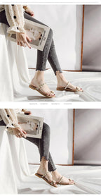 Women Sandals Slippers Flat Flip Flops String Bead Summer Fashion Woman Slides Elegant Pineapple Slides Flat Sandals Strappy Slides Sandals Open Toe Summer Beach Outdoor Shoes Stevvex
