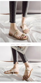 Women Sandals Slippers Flat Flip Flops String Bead Summer Fashion Woman Slides Elegant Pineapple Slides Flat Sandals Strappy Slides Sandals Open Toe Summer Beach Outdoor Shoes Stevvex