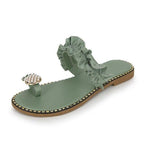 Women Sandals Slippers Flat Flip Flops String Bead Summer Fashion Woman Slides Elegant Pineapple Slides Flat Sandals Strappy Slides Sandals Open Toe Summer Beach Outdoor Shoes Stevvex