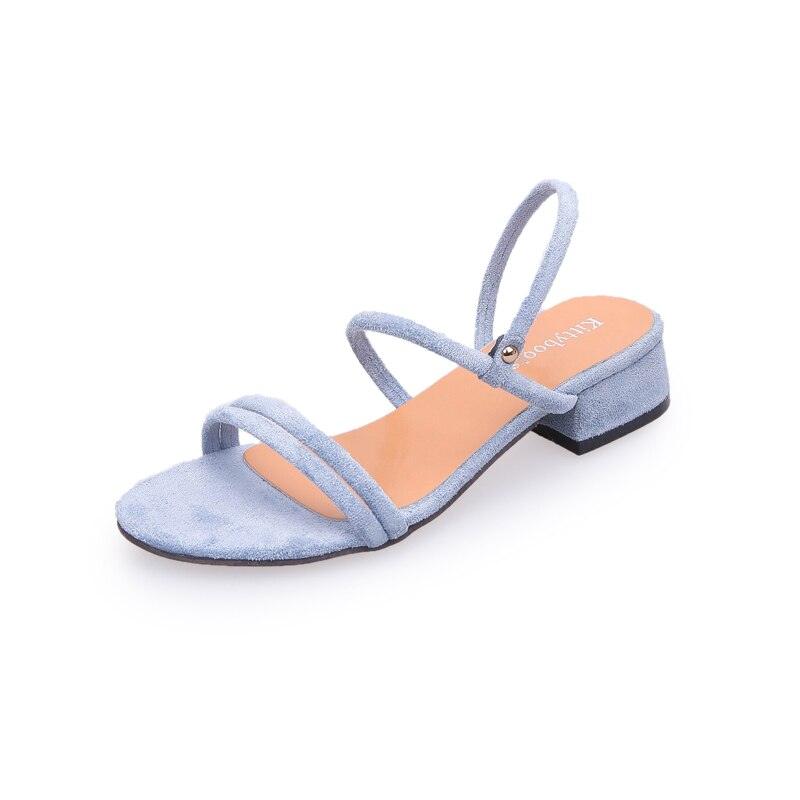 Women Sandals Summer Blue Shoes Flats Heel Flip Flip Flop Sandals Women Back Strap Flat Sandals Adjustable Casual Sandal With Open Toe Sandals Stevvex