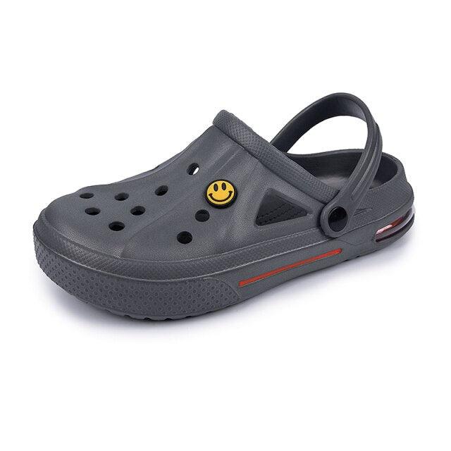 Women Sandals Summer Hole Shoes Rubber Clogs Garden Shoes Black Beach Flat Sandals Garden Shoes Sandals Lightweight Slip On Classic Adjustable Outdoor Walking Clogs Stevvex