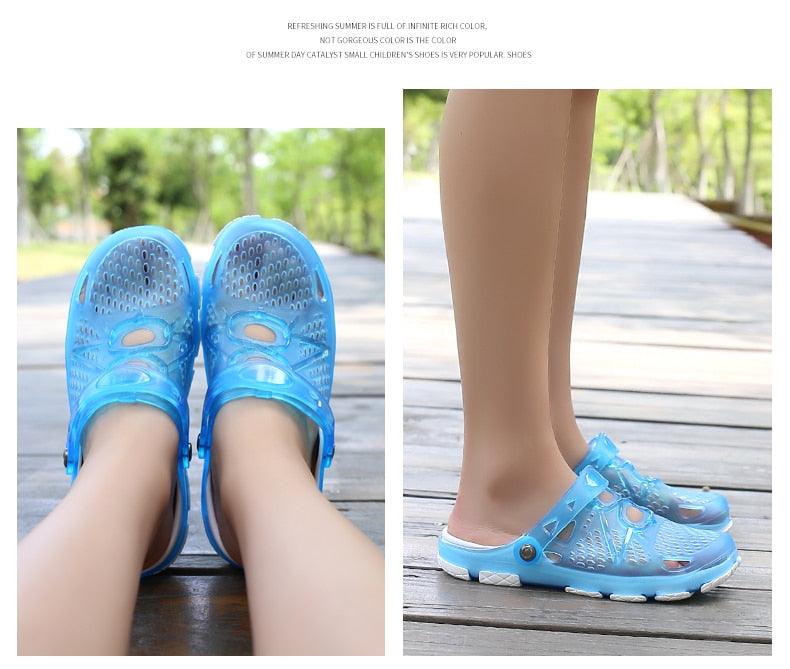 Women Sandals Summer Slippers New Women Outdoor Beach Casual Shoes Water Clogs Shoes Comfortable Slip-on Summer Beach Sandals For Women Stevvex