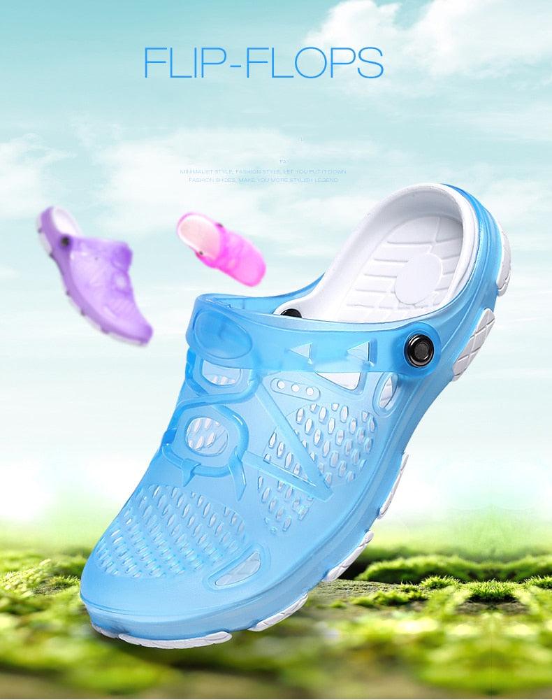 Women Sandals Summer Slippers New Women Outdoor Beach Casual Shoes Water Clogs Shoes Comfortable Slip-on Summer Beach Sandals For Women Stevvex