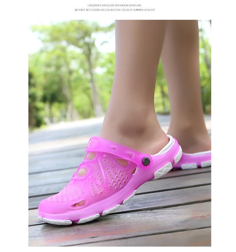 Women Sandals Summer Slippers New Women Outdoor Beach Casual Shoes Water Clogs Shoes Comfortable Slip-on Summer Beach Sandals For Women Stevvex