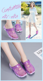 Women Sandals Summer Slippers New Women Outdoor Beach Casual Shoes Water Clogs Shoes Comfortable Slip-on Summer Beach Sandals For Women Stevvex