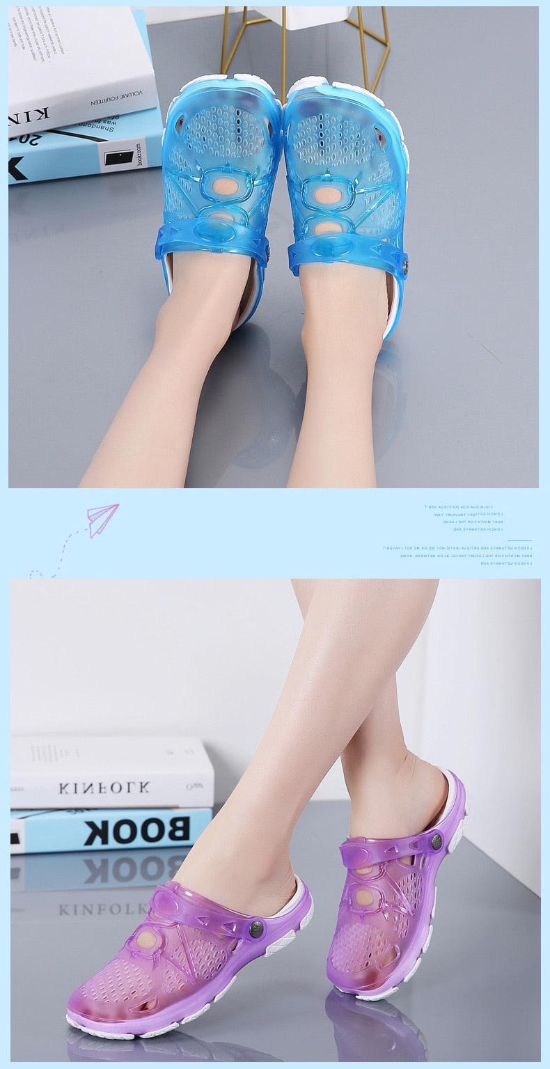 Women Sandals Summer Slippers New Women Outdoor Beach Casual Shoes Water Clogs Shoes Comfortable Slip-on Summer Beach Sandals For Women Stevvex