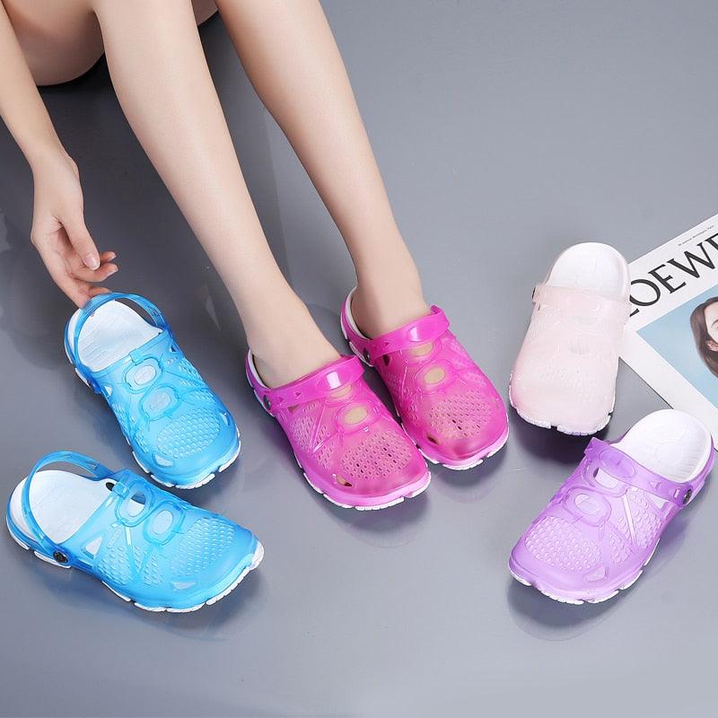 Women Sandals Summer Slippers New Women Outdoor Beach Casual Shoes Water Clogs Shoes Comfortable Slip-on Summer Beach Sandals For Women Stevvex