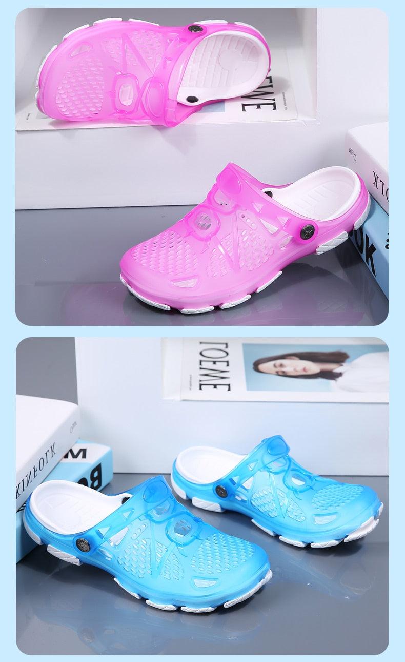 Women Sandals Summer Slippers New Women Outdoor Beach Casual Shoes Water Clogs Shoes Comfortable Slip-on Summer Beach Sandals For Women Stevvex