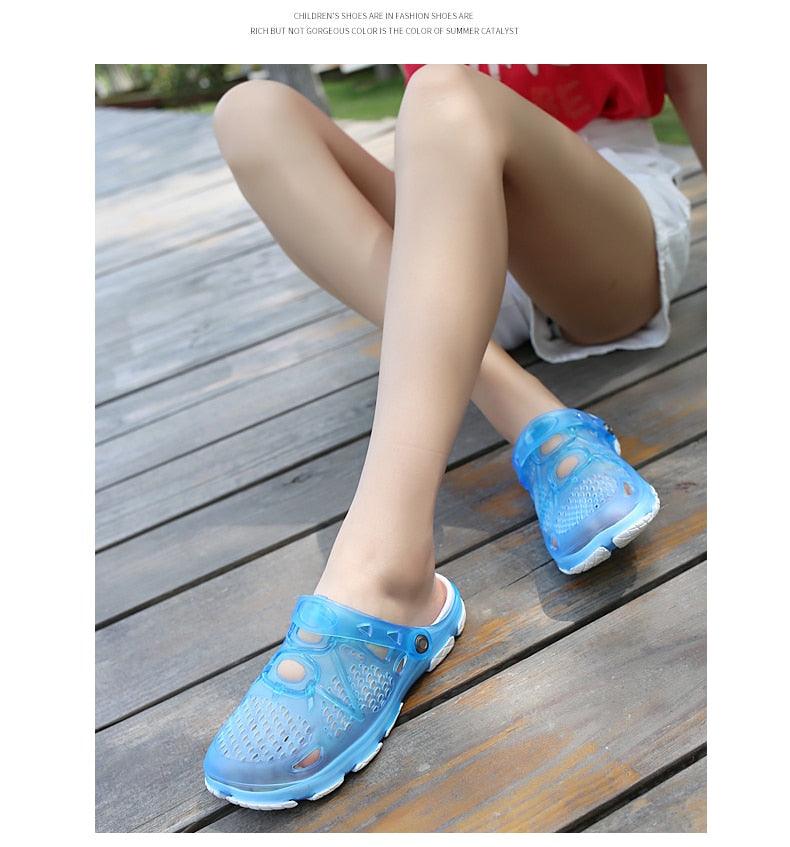 Women Sandals Summer Slippers New Women Outdoor Beach Casual Shoes Water Clogs Shoes Comfortable Slip-on Summer Beach Sandals For Women Stevvex