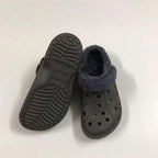 Women Sandals Winter Hole Slippers Outside Shoes For Women Slippers For Home Men's and Women's Classic Lined Clog Warm And Fuzzy Slippers Fur Lined Clogs Winter Garden Shoes Warm House Slippers Stevvex