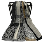 Women Scarf Leopard Print Cotton Large Size Scarfs For Winter Shawls Winter Warm Casual Wear For Women Lovely Floral Tassel Cotton ab Shawls Lady Silk Wraps Scarves Stevvex
